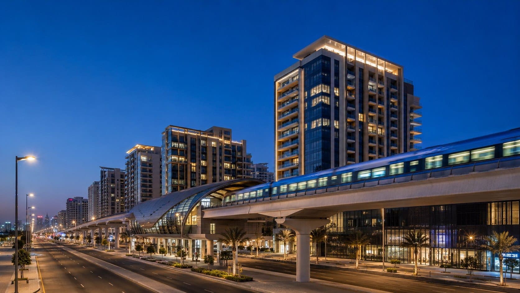 Metro-adjacent buildings