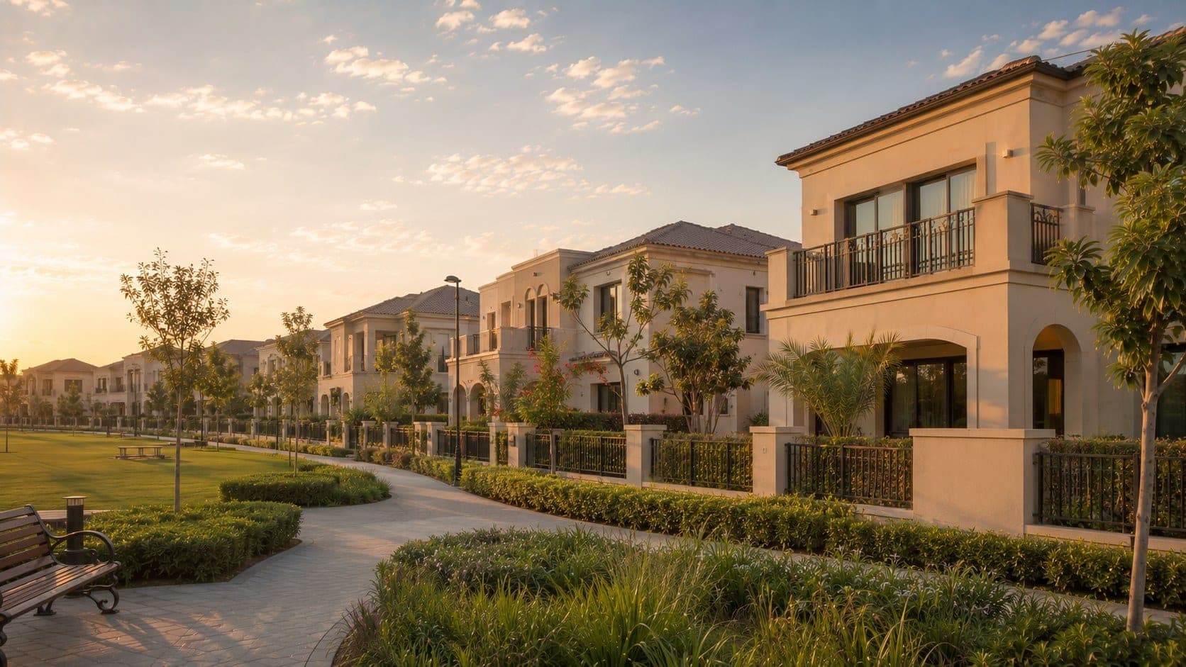 The Park-side villas (Veneto / Vardon side)
