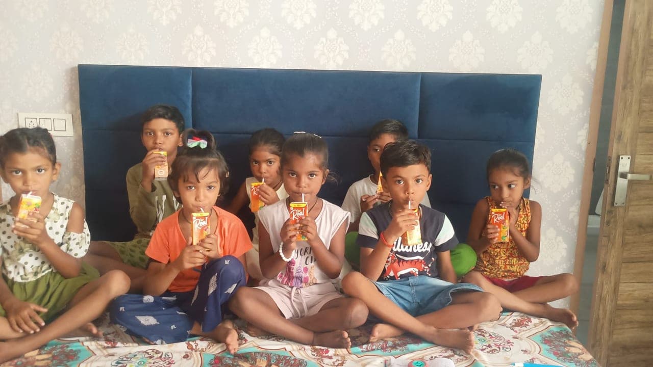 Children supported by Al Ranim Properties education sponsorship in India