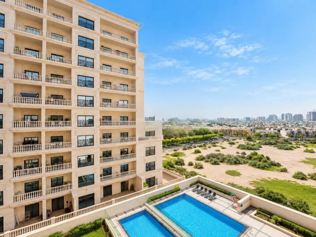Semi Furnished 2-Bed Apartment for Rent in Al Furjan with Chiller Free, view 5