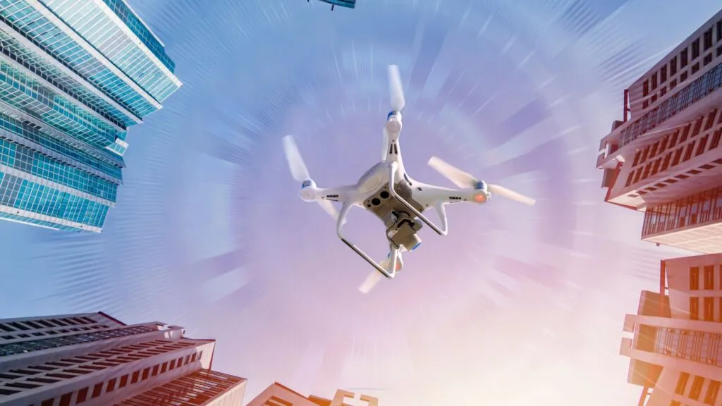 Drone aerial photography of Dubai real estate