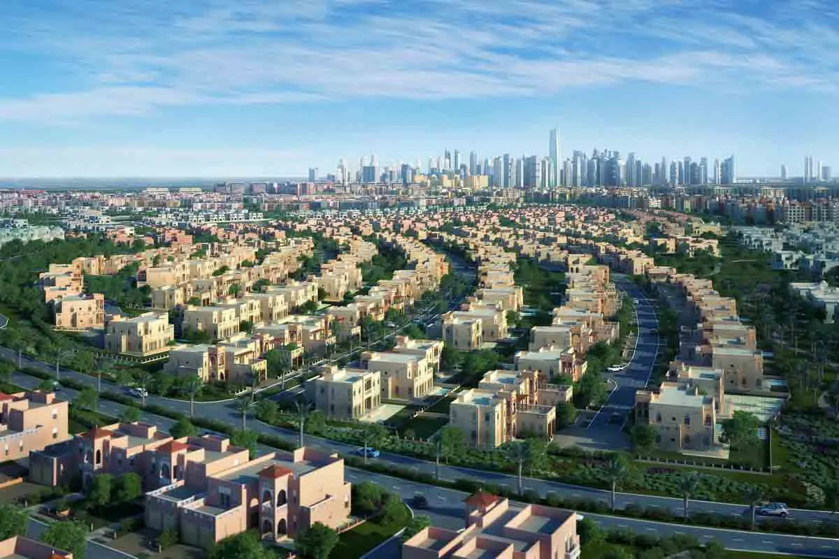 Villas in the Al Furjan residential community