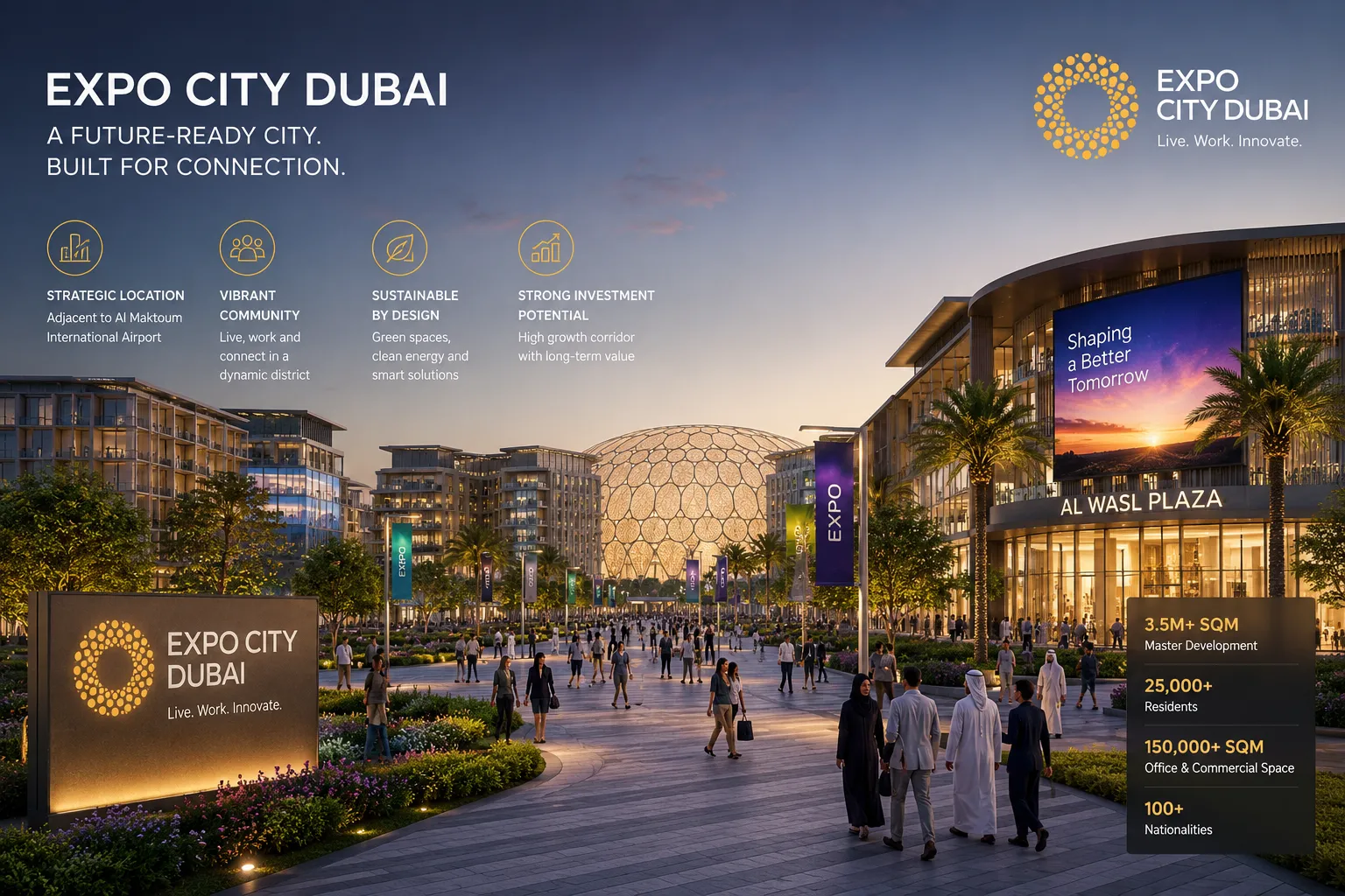 Expo City Dubai, a future-ready growth corridor for property investment