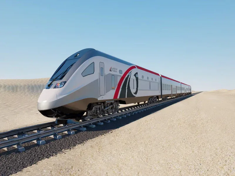Etihad Rail Network connecting the UAE