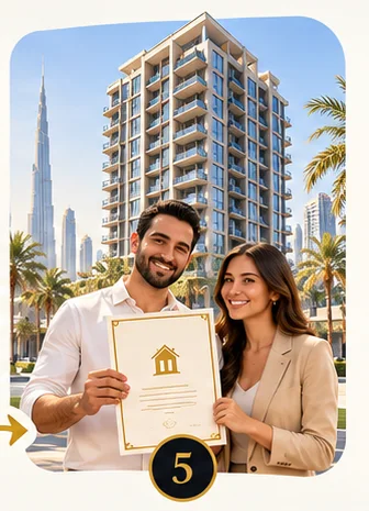 Step 5: Title deed issued after completion and full payment